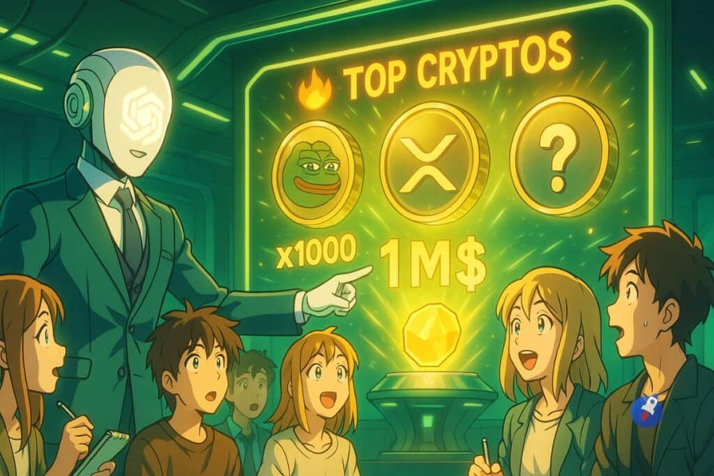 ChatGPT dévoile comment devenir millionnaire avec ces cryptomonnaies x1000