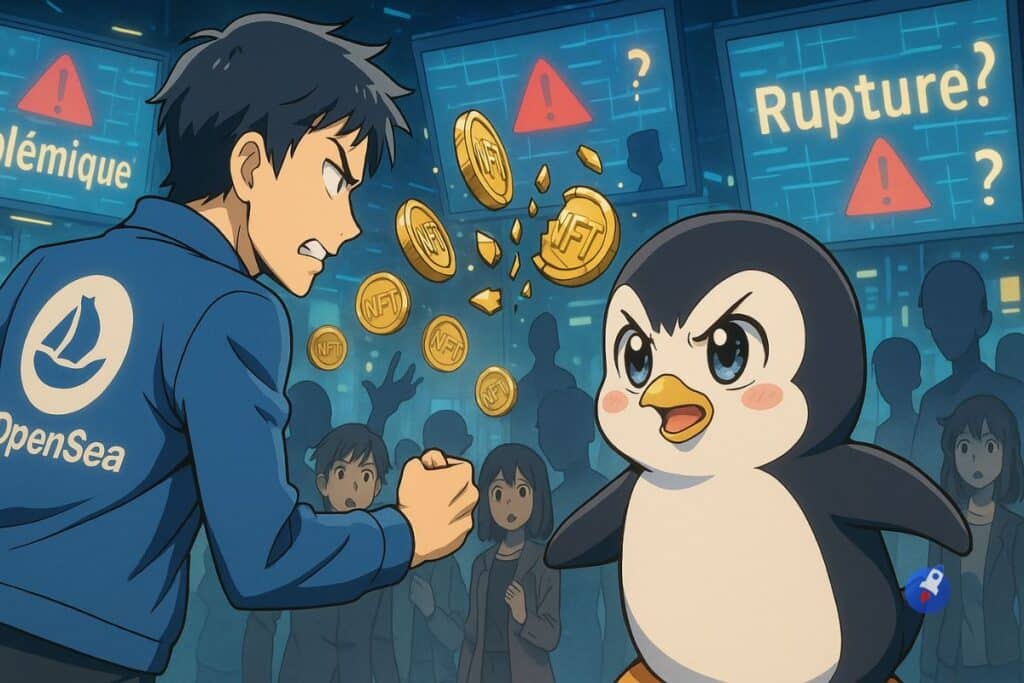 Que se passe-t-il entre OpenSea et Pudgy Penguins ?
