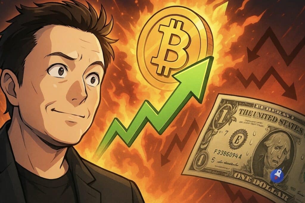 Musk avait tout prévu : Bitcoin explose et le dollar est au plus bas depuis 1973