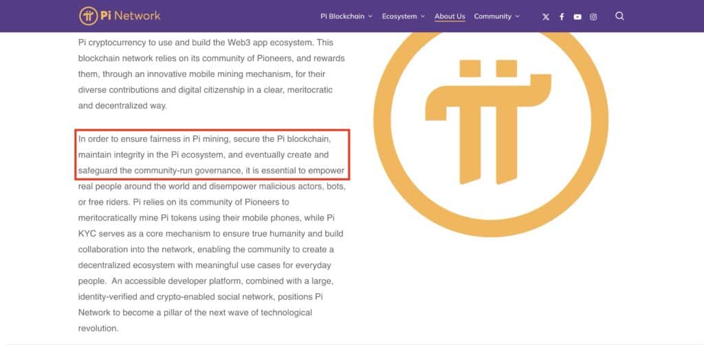 gouvernance pi coin