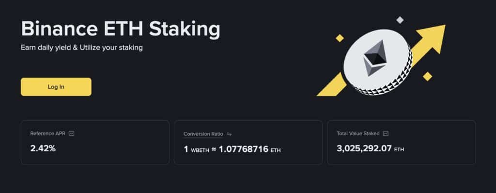 binance eth staking