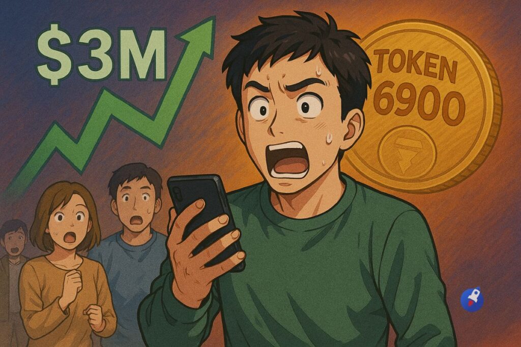 TOKEN6900 cartonne à 3M$ : le FOMO s’installe