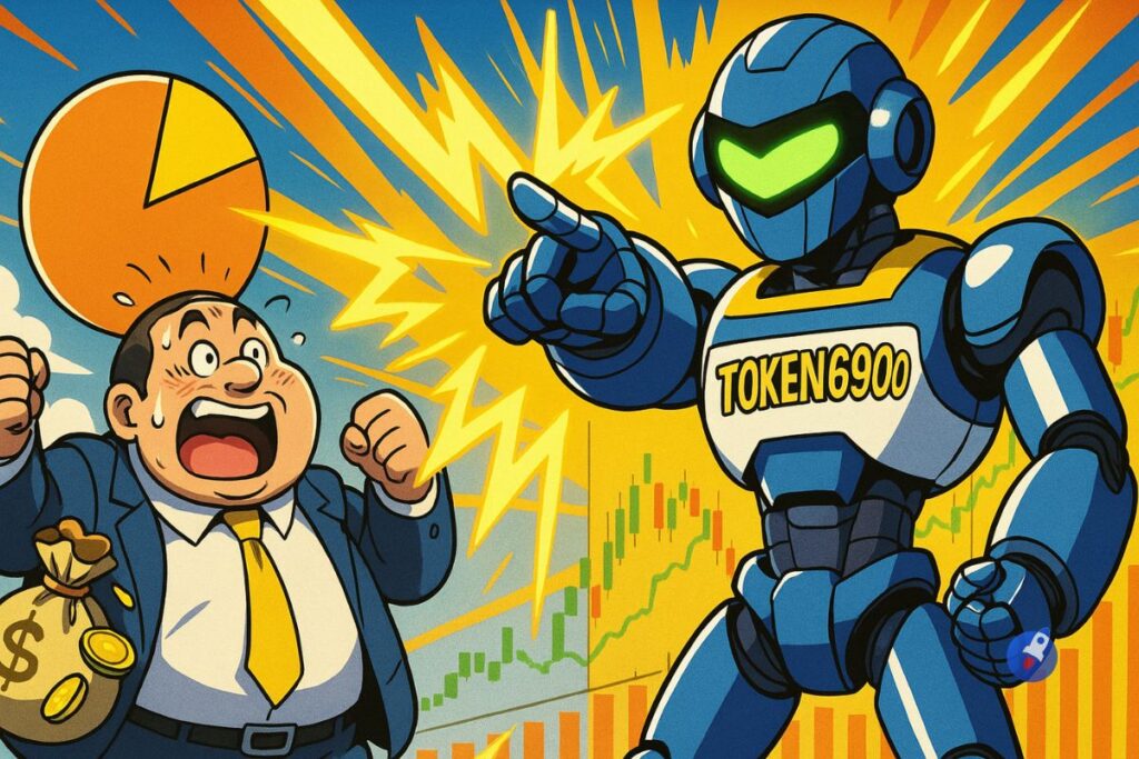 Dernières heures pour TOKEN6900 : 40 % déjà vendus pour le meme coin qui choisit ses investisseurs