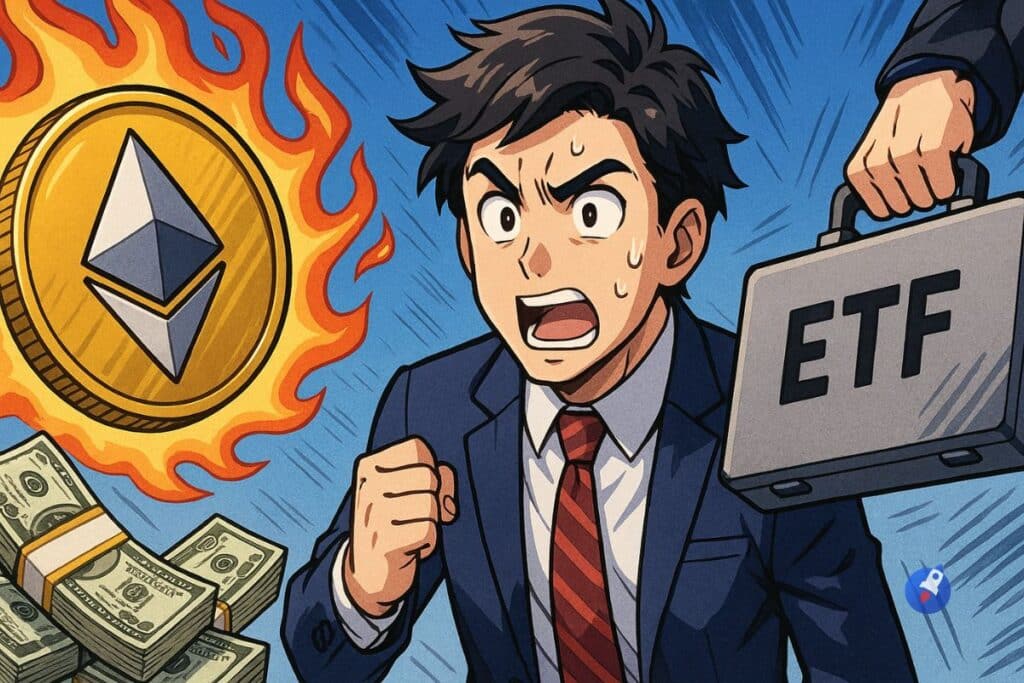 ETF Ethereum : 465 M$ retirés en 24 h, dont 375 M$ par BlackRock