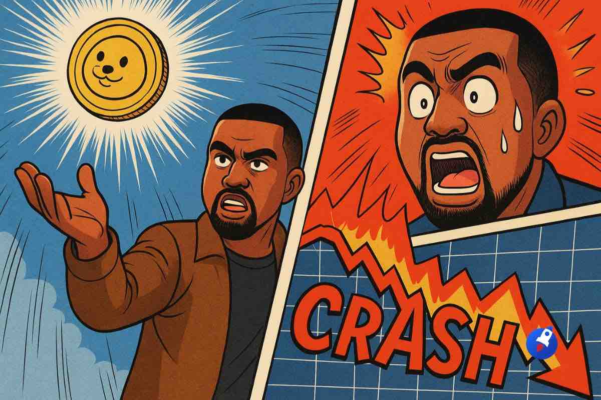 Kanye West lance un memecoin Solana, le token crashe