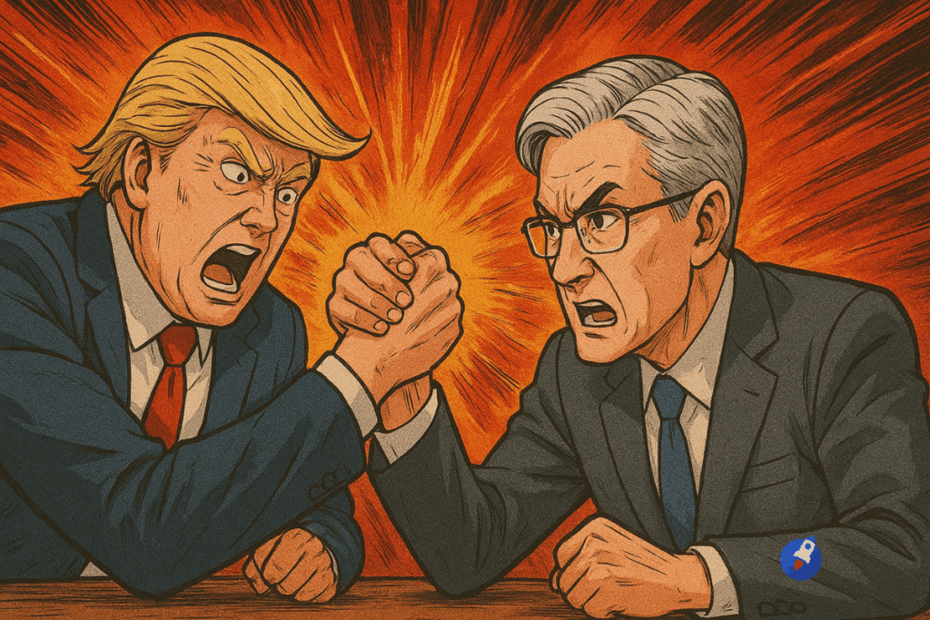 Krach crypto : BTC, ETH, SOL et DOGE chutent de 3 à 12 % sur fond de bras de fer Trump–Fed
