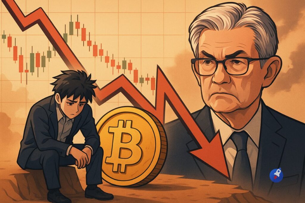 Bitcoin cloué au sol : La Fed hawkish met la pression sur les cryptos avant Jackson Hole