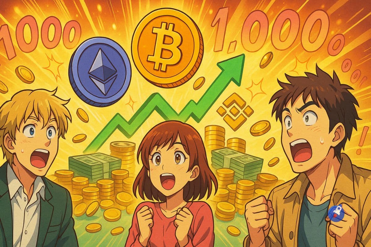 Faire 1 million de dollars avec 1000 $ grâce à ces 3 cryptomonnaies