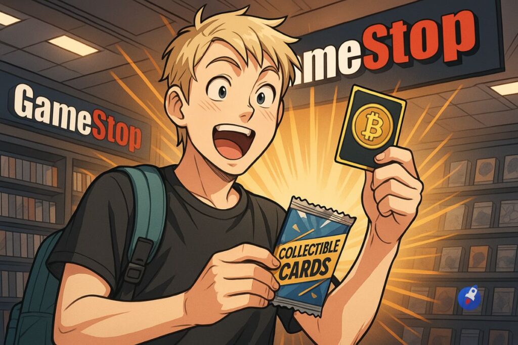 GameStop : un joueur remporte 1 BTC grâce à une carte surprise