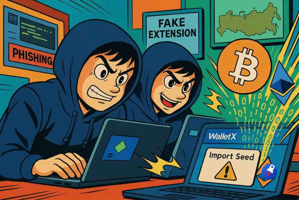 Des hackers russes volent 1 million avec de faux wallet Metamask