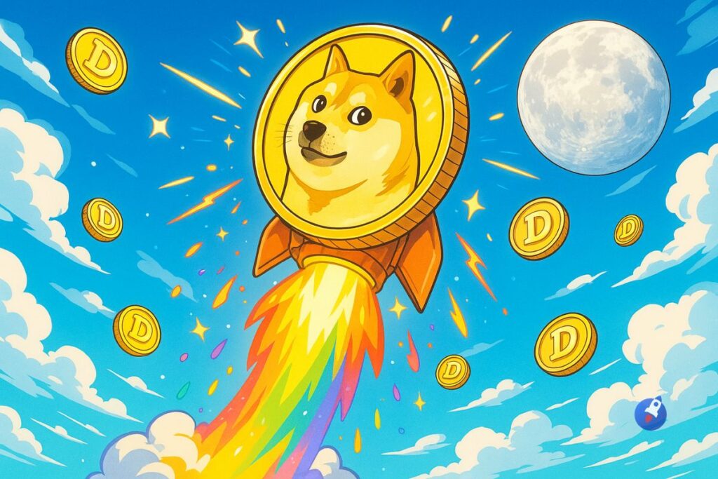 Dogecoin s’envole, les 0,60$ déjà en ligne de mire