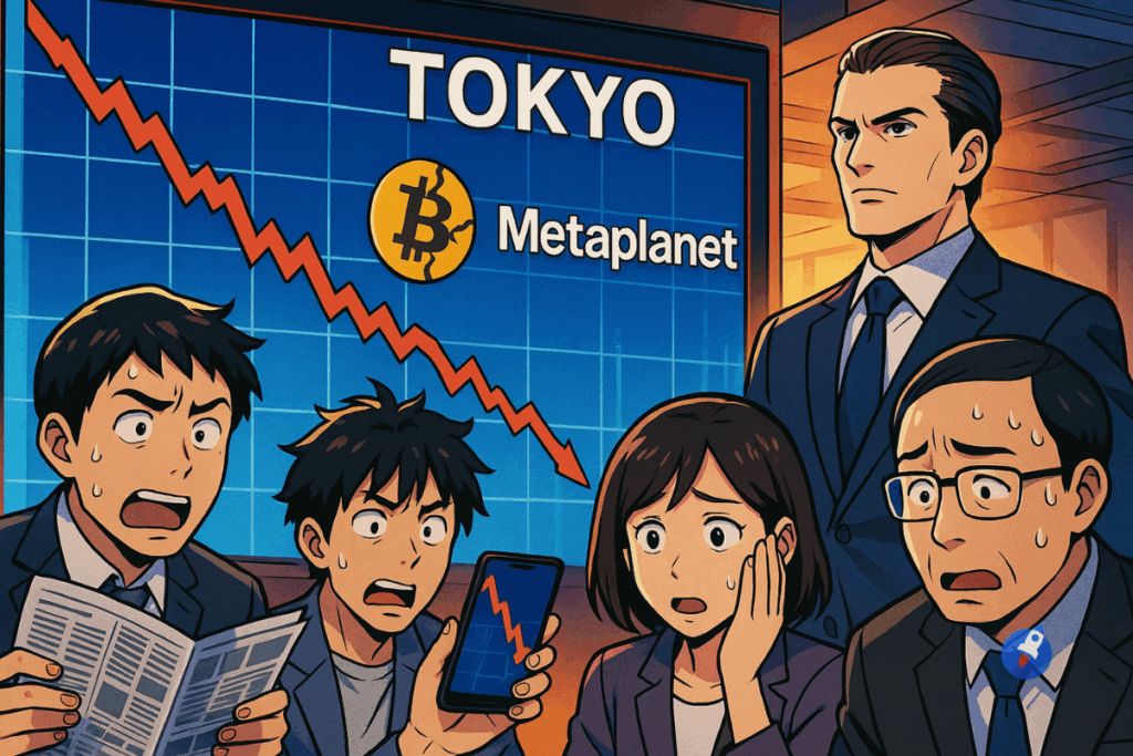 L’action de Metaplanet en chute libre : La stratégie BTC est-elle suicidaire ?