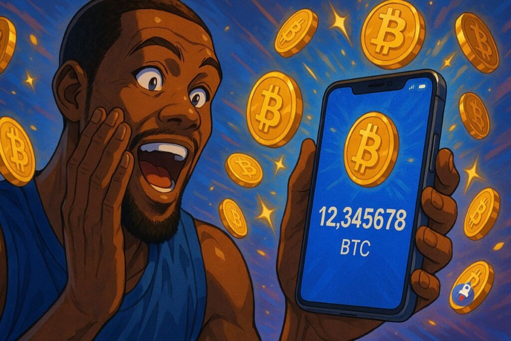Kevin Durant récupère ses Bitcoins oubliés sur un compte Coinbase depuis 2016