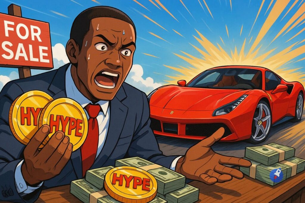 Arthur Hayes vend tous ses HYPE pour payer sa Ferrari après avoir prédit un x126