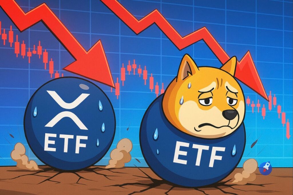 Les nouveaux ETF de XRP et DOGE connaissent déjà une baisse de régime ?