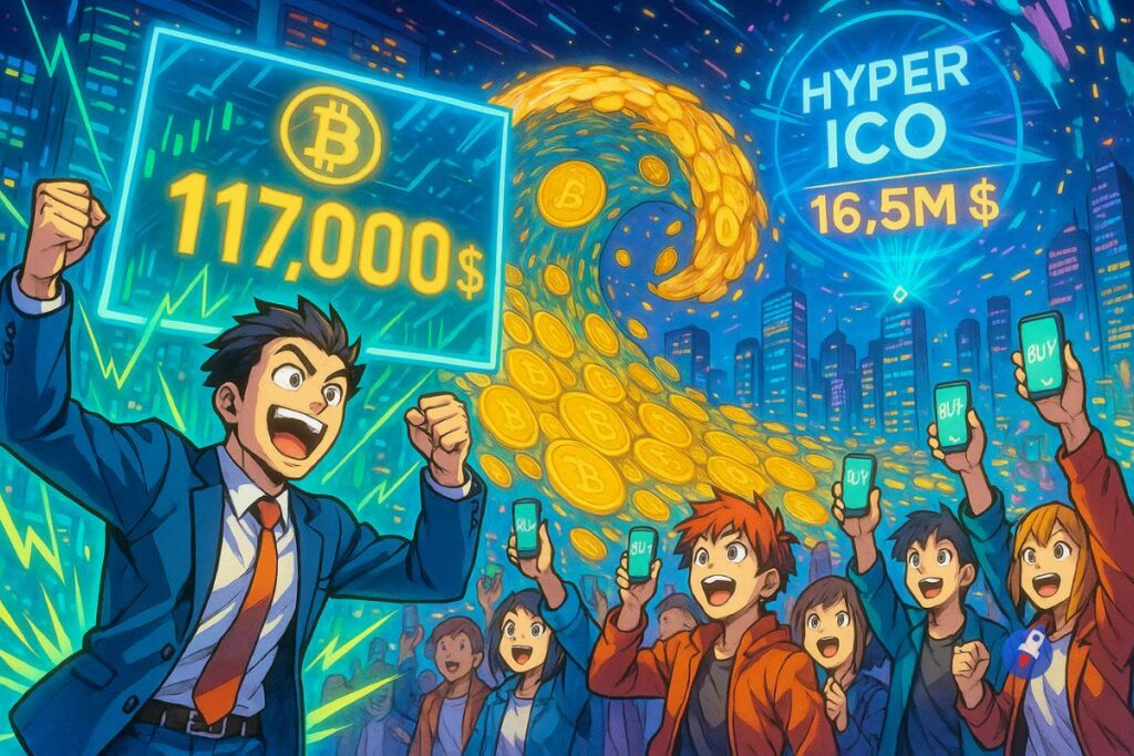 117K$ pour BTC, 16,5M$ pour Hyper : le FOMO démarre