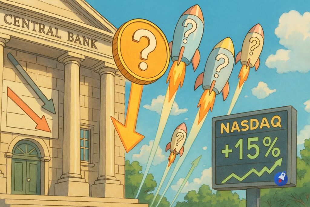 Si la Fed baisse ses taux, ces 4 crypto pourraient exploser selon les experts