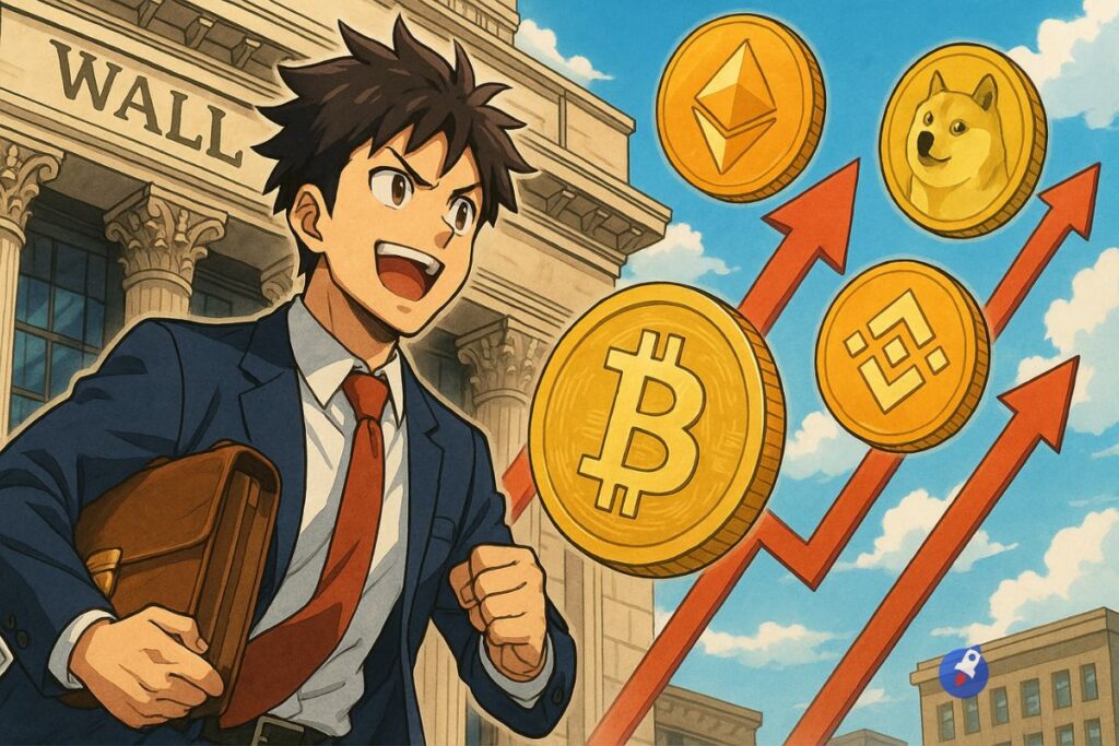 Wall Street mise sur le Buy the Dip : des centaines de millions investis en BTC, ETH, BNB & DOGE