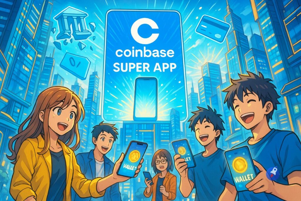 Coinbase prépare une super app pour remplacer les banques