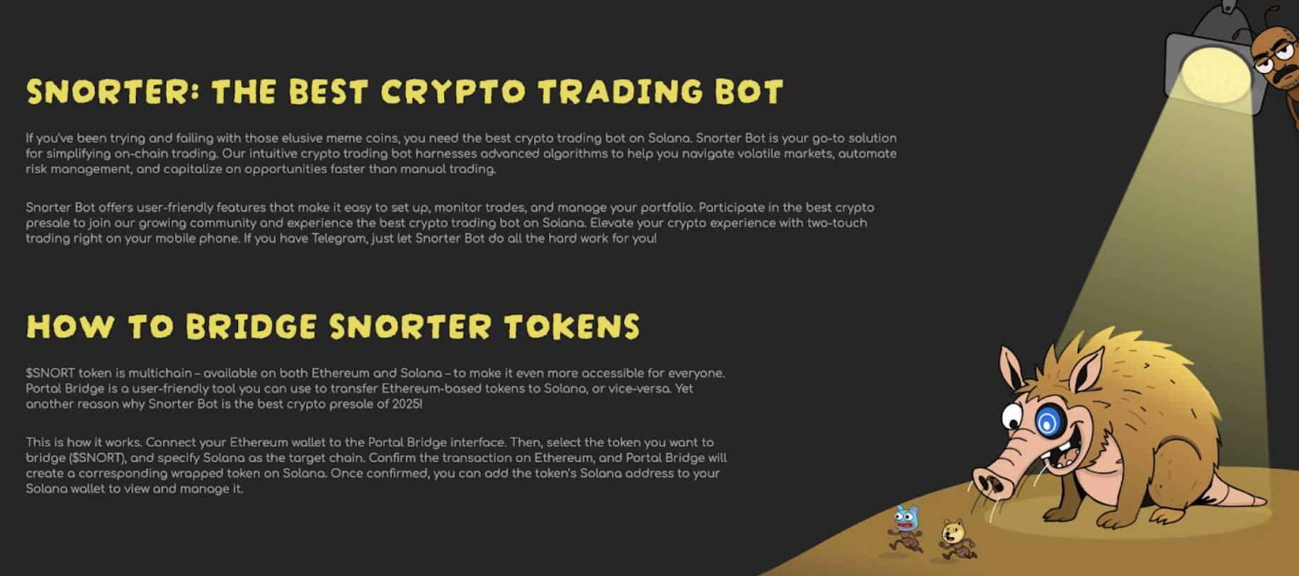 Les memecoins repartent : Snorter Token dépasse 3,8M$