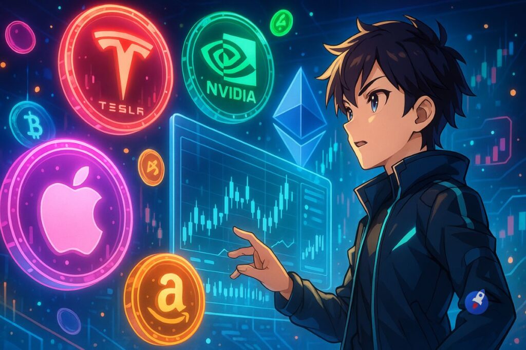 Ils transforment Tesla et Apple en tokens, révolution pour la bourse
