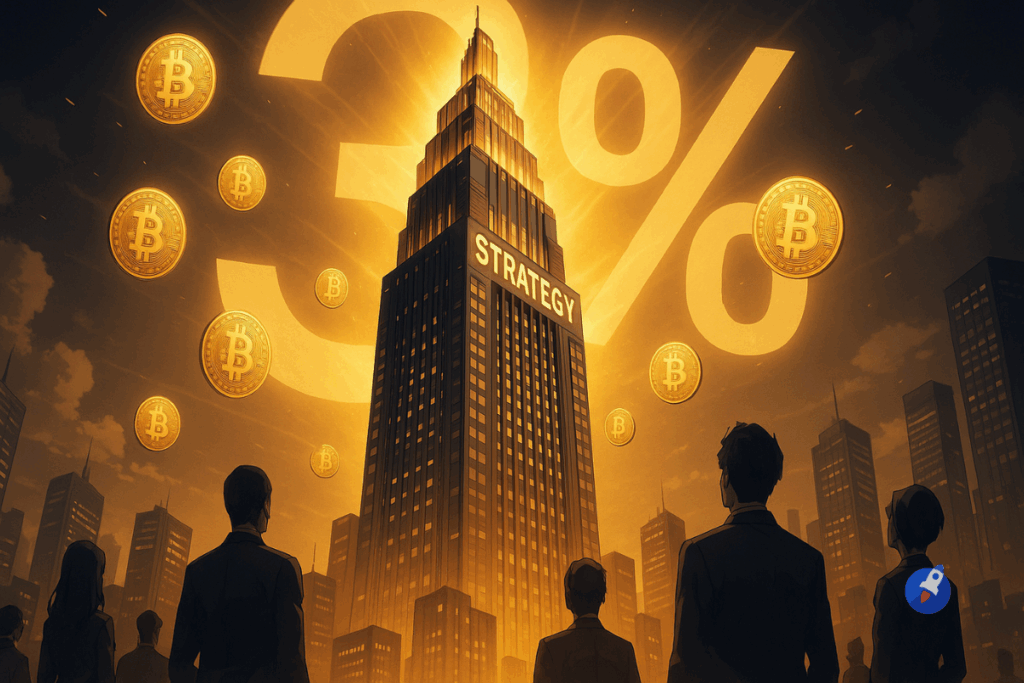 3% du Bitcoin sous clé : Strategy accélère malgré la volatilité