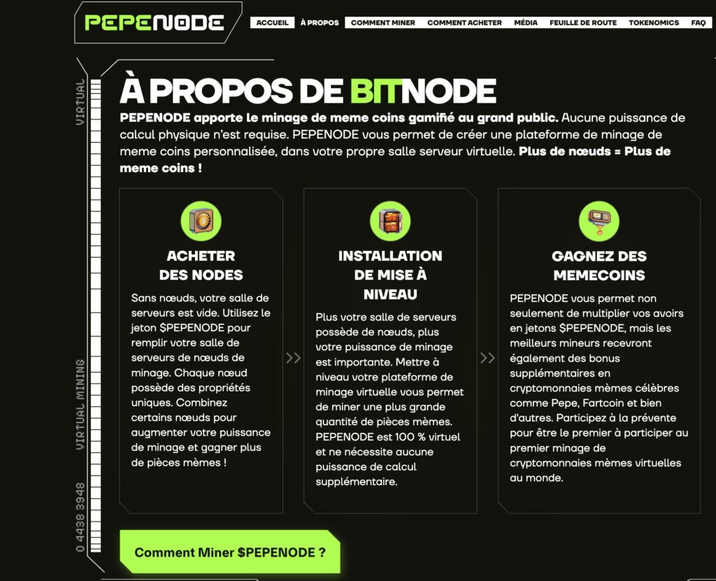 pepenode comment ca marche