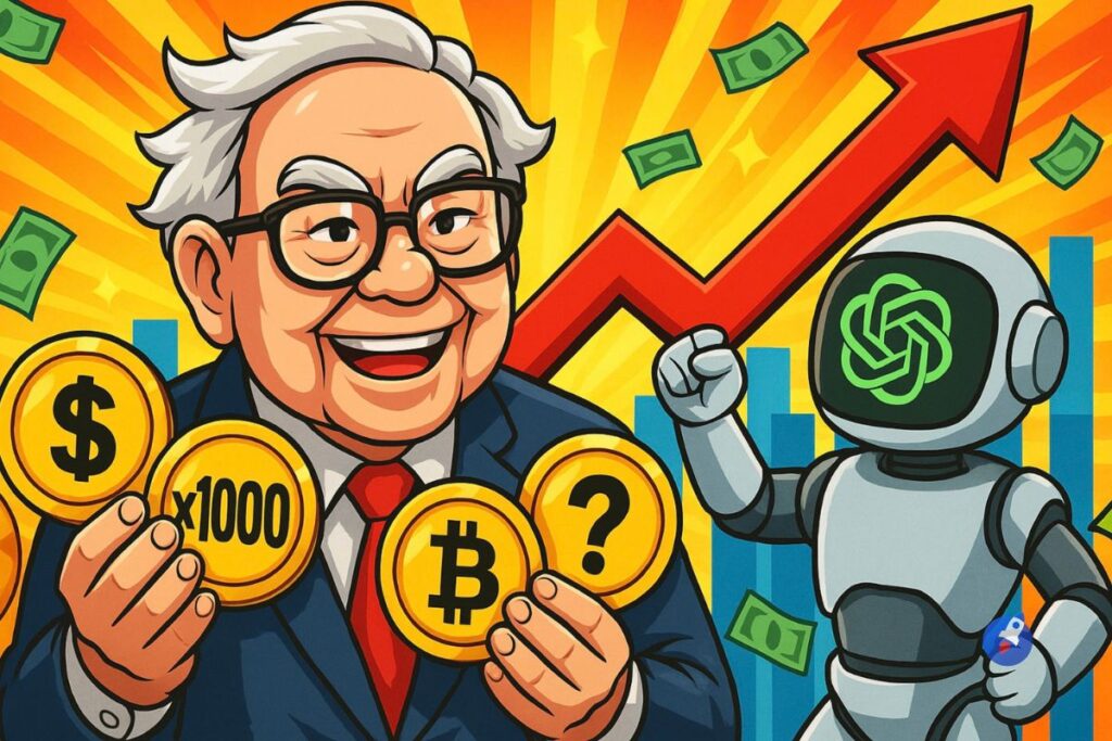 Devenir le Warren Buffet de la crypto ? ChatGPT trouve les futurs x1000 de 2025
