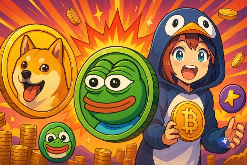 Top 3 des memecoins pour transformer 100€ en 100 000€ lors de l’altseason