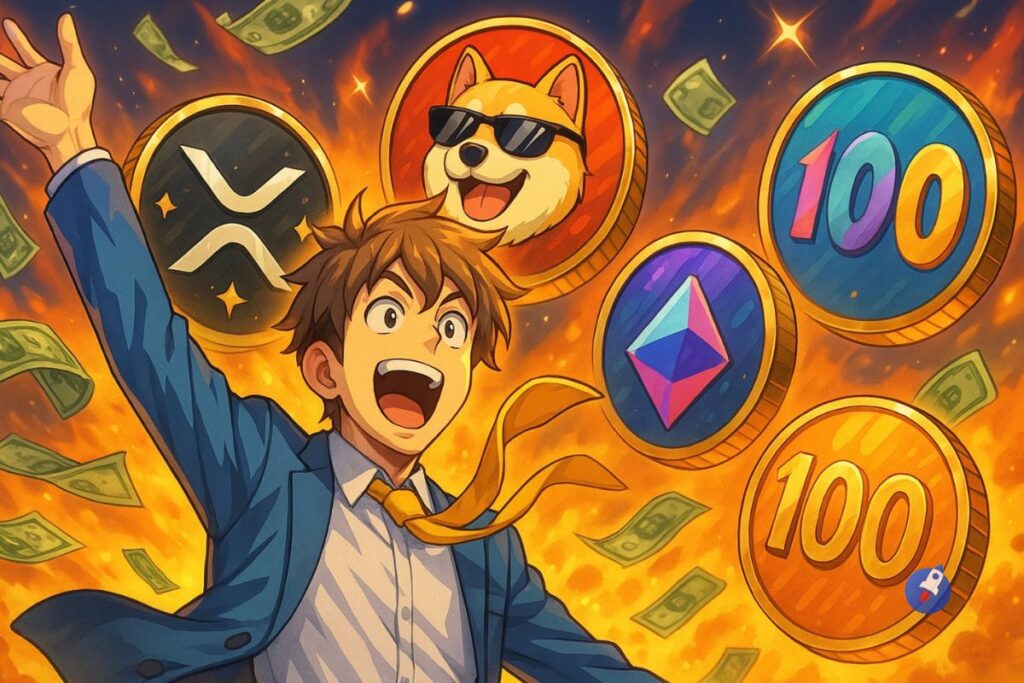 XRP, MAXI… 4 cryptomonnaies x100 pour finir 2025 en étant millionnaire
