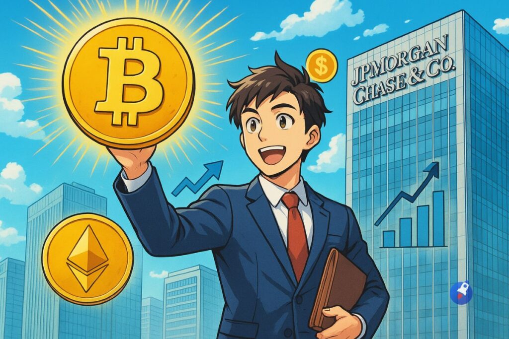 JPMorgan ouvre la voie : Bitcoin et Ethereum désormais acceptés comme collatéral sur Wall Street