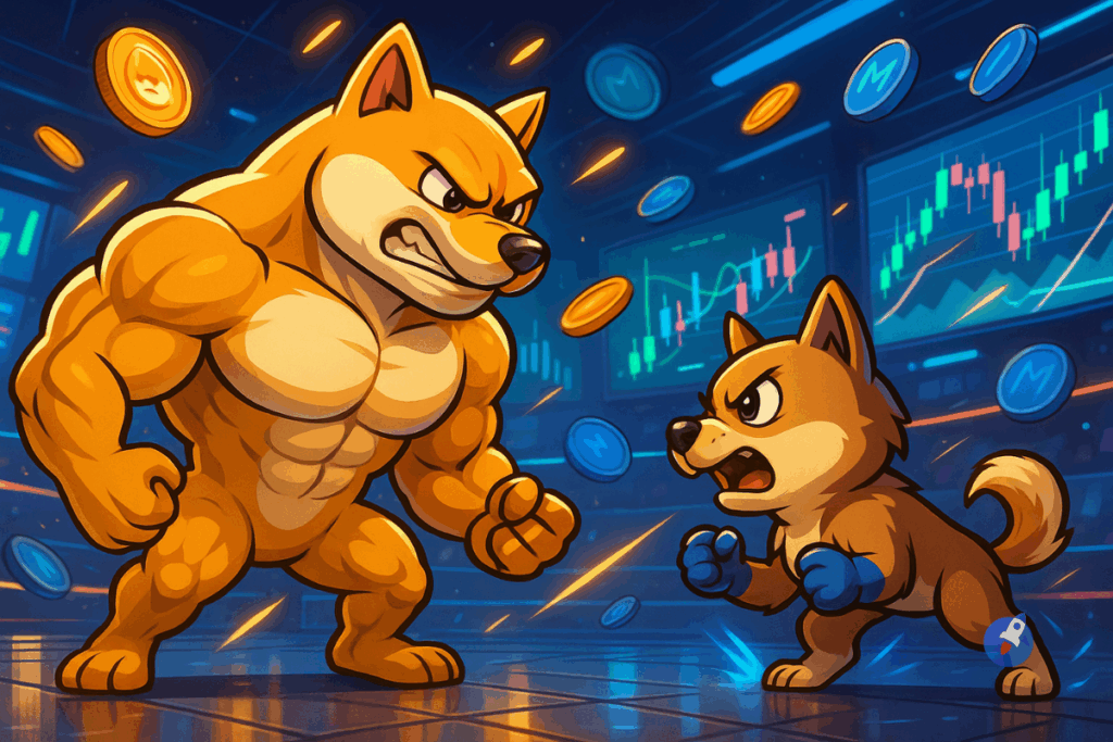 Dogecoin rallume l’élan d’Uptober, mais Maxi Doge rêve de renverser le trône