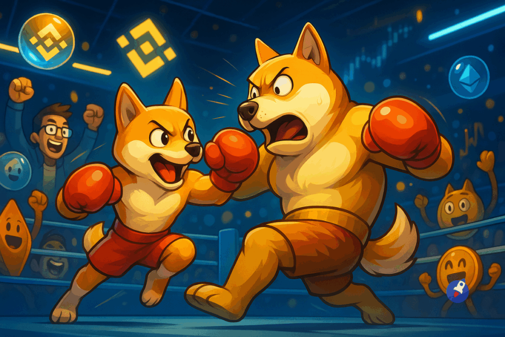 BNB Chain : la meute des meme coins en furie, Maxi Doge entre sur le ring pour renverser Dogecoin