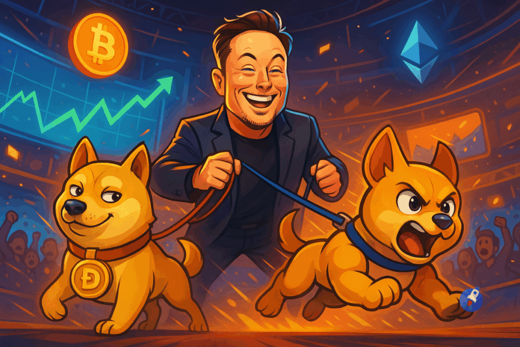 Musk, DOGE et l’appel du muscle : la nouvelle meute crypto menée par Maxi Doge