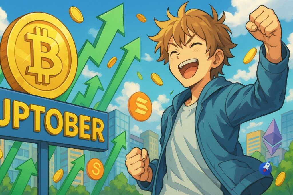 Le marché crypto s’envole avec uptober : +100 milliards $ de capitalisation en un jour