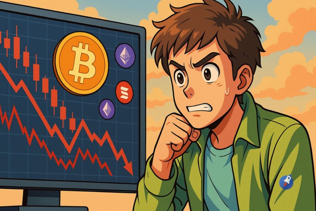 Pourquoi le marché crypto est dans le rouge aujourd’hui : prise de profits ou début du crash ?