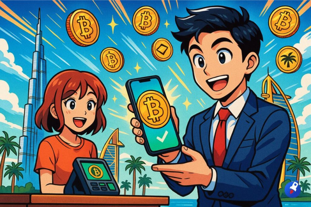 Dubai ouvre la voie et réalise son premier paiement crypto public