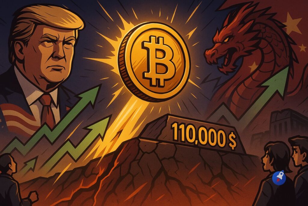 Bitcoin bondit au-dessus de 110.000 $ alors que Trump rassure sur la Chine : Encore un faux départ ?