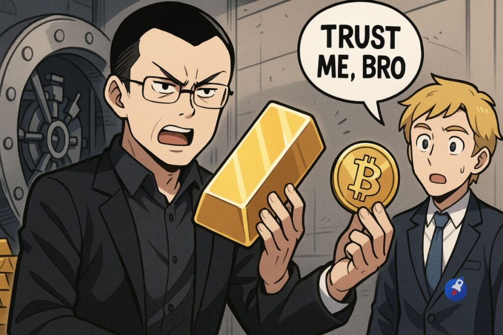 CZ de Binance démonte l’or tokenisé : le ‘trust me bro’