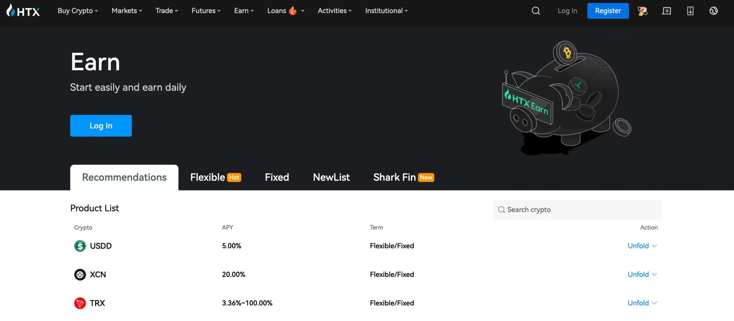 Earn HTX / Huobi