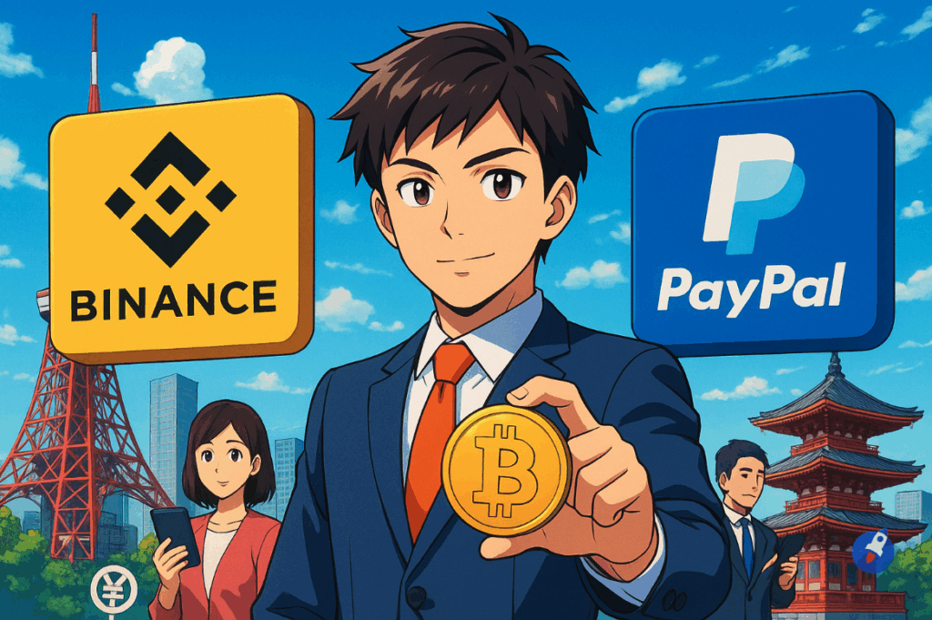 Binance Japon et Paypal s’associent en proposant un service pour le trading crypto