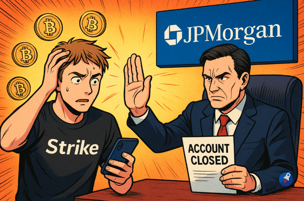JPMorgan suspends les services bancaires du PDG de la plateforme crypto Strike
