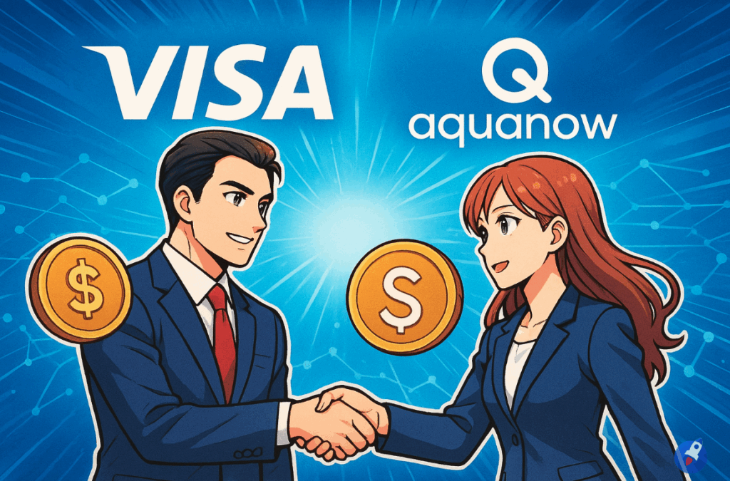 Visa s’associe à Aquanow pour permettre des paiements plus rapides en stablecoins