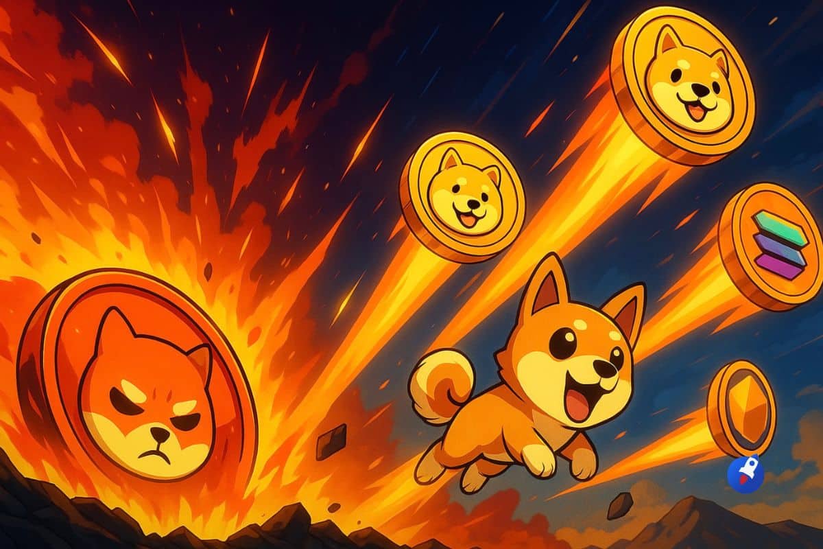 shib baisse memecoins chiens