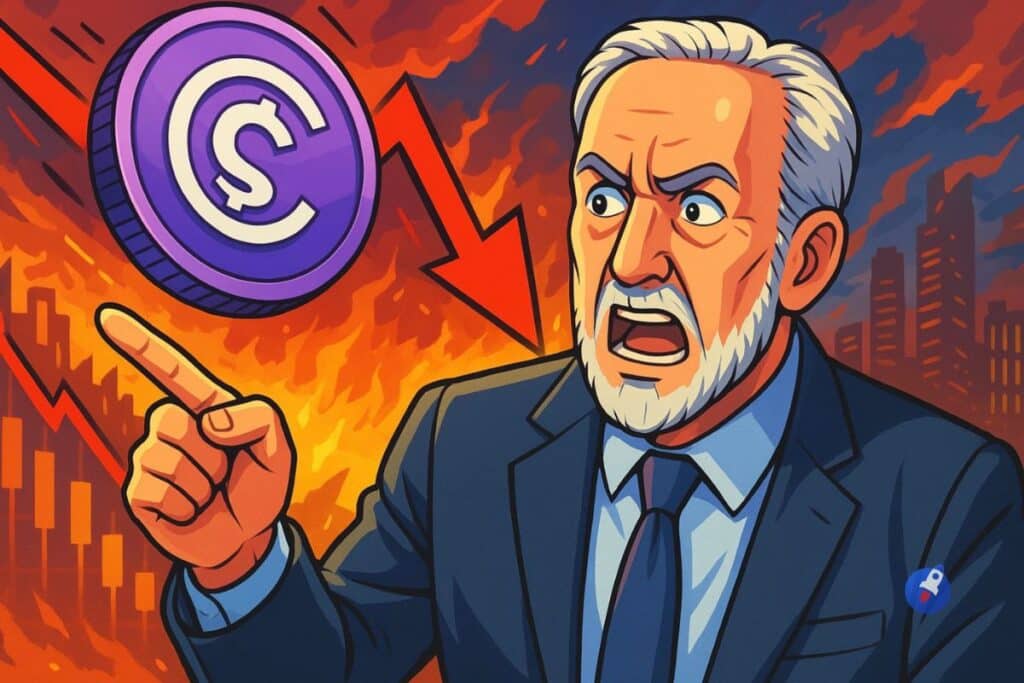 Circle en baisse de 71% depuis ses 300$ : Peter Schiff avertit les traders crypto