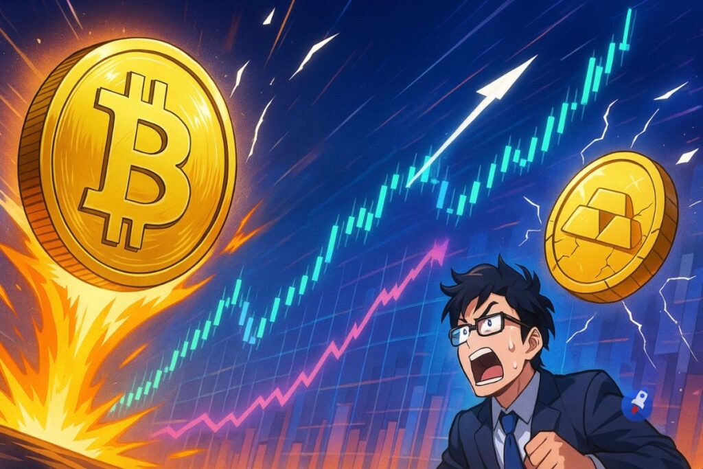 Bitcoin décroche de l’or et agit comme un Nasdaq 2.0 à effet de levier