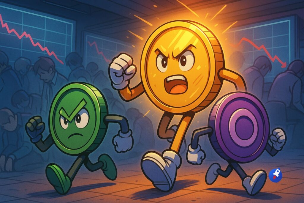 Le marché ralentit, mais ces 3 cryptos envoient un signal rare