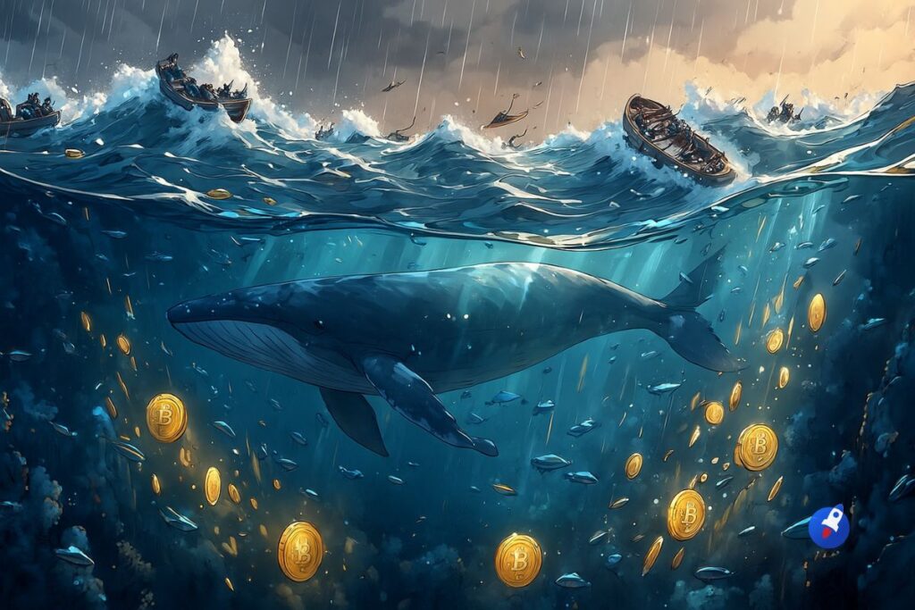 Bitcoin : les baleines reviennent à l’achat en pleine panique