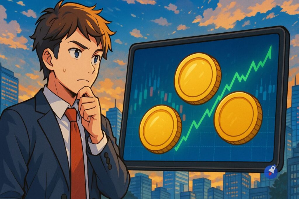 3 cryptos repérées par l’IA qui montent pendant que tout s’écroule