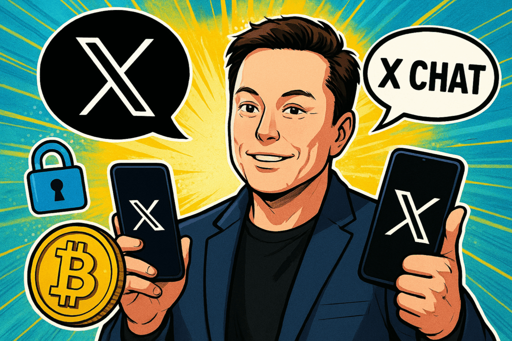 Elon Musk lance X Chat similaire au fonctionnement du Bitcoin